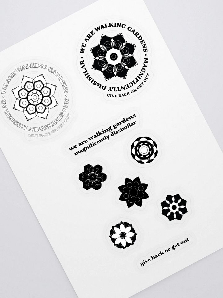 Walking Gardens sticker set 1 product image (1)