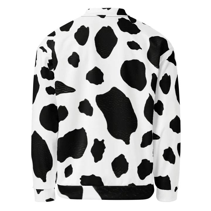 Unisex Cow Pattern Bomber Jacket – Design By Unik | Limited Edition (1,977 Pieces Worldwide) product image (2)