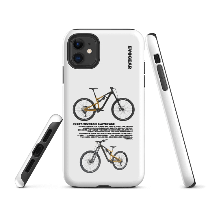 White Rocky Mountain Slayer A50 iPhone Case product image (1)