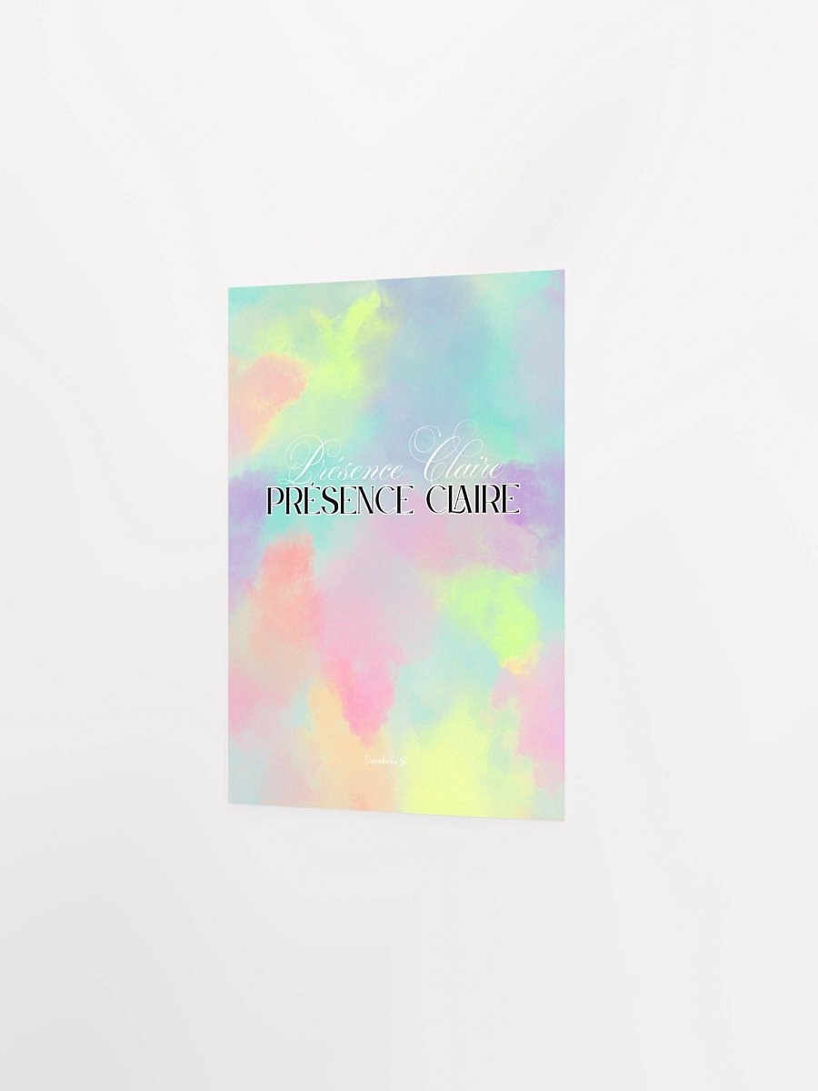 Poster Pastel Nuances de Lumière - Présence Claire - Cadeau Inspirant product image (4)