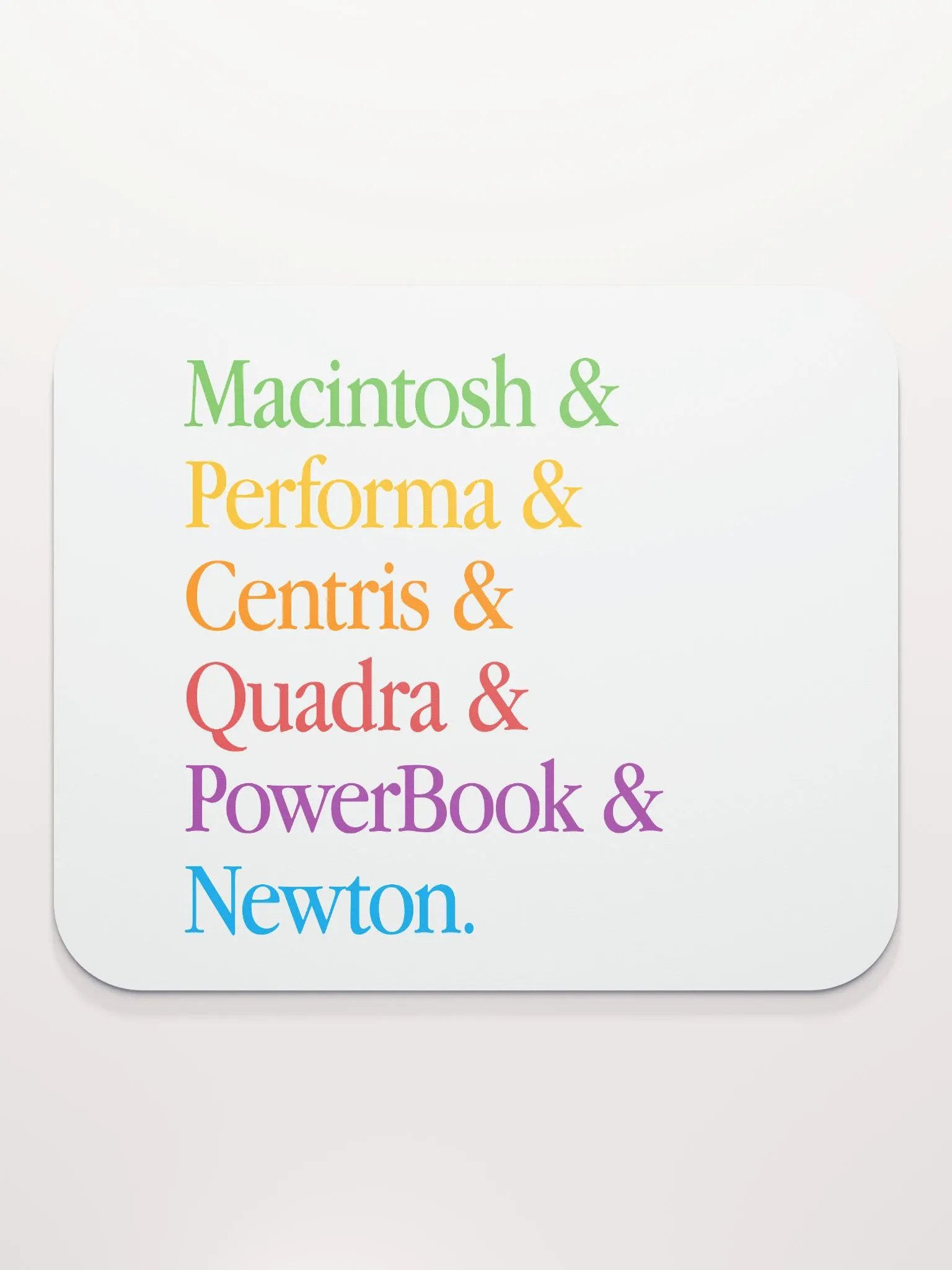 1993 Lineup White Mouse Pad product image (2)