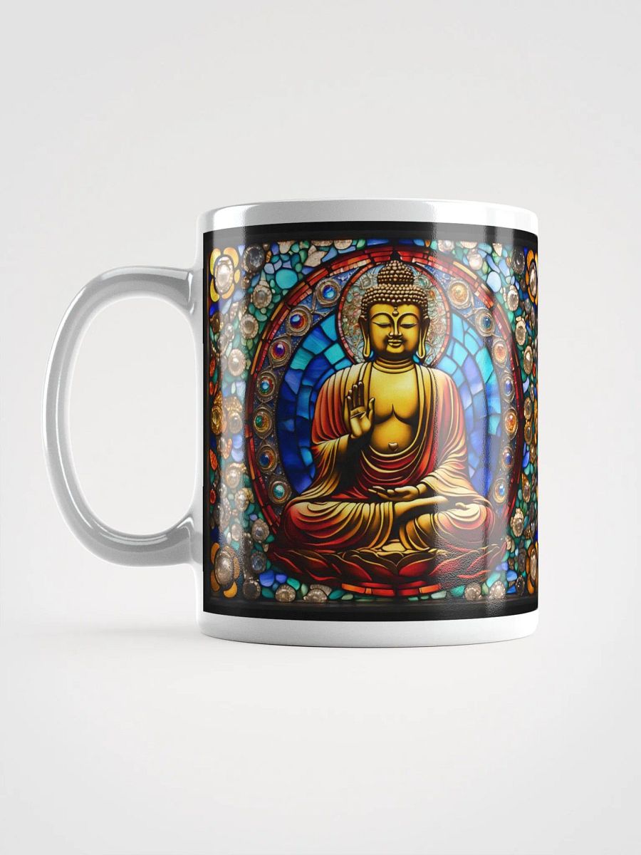 #004 Red and Gold Buddha Stained Glass Mug product image (16)