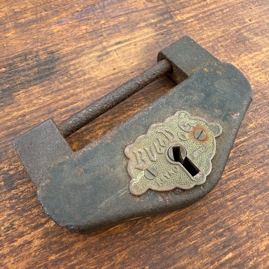 🎎 Antique Japanese Bulldog Padlock – Japan Antique Roadshow product image (1)
