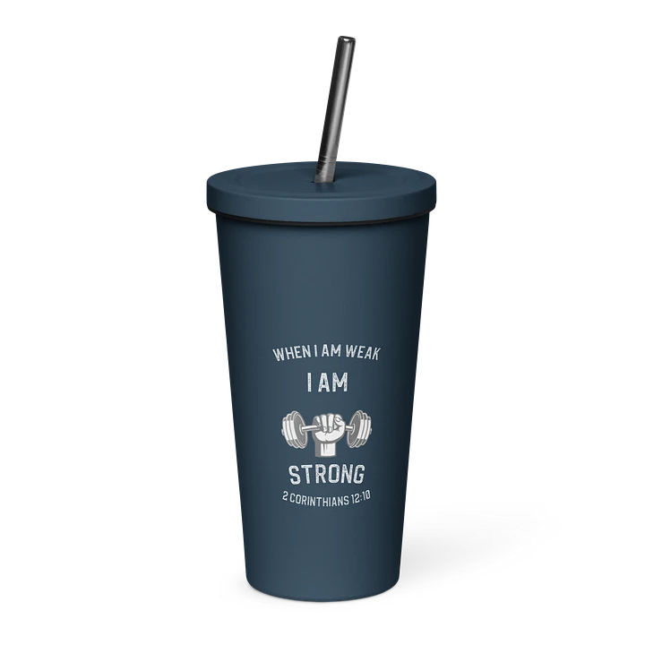 I Am Strong 20 oz. Insolated Cup: Navy product image (1)