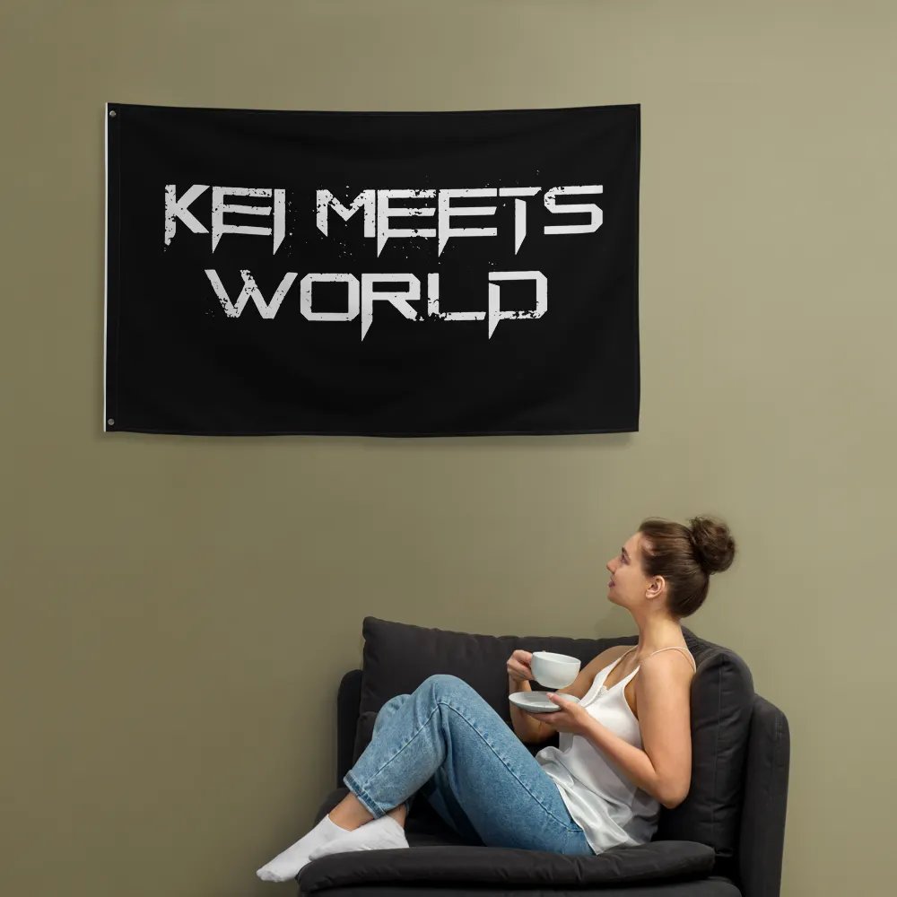 Kei Meets World Wall Flag product image (12)