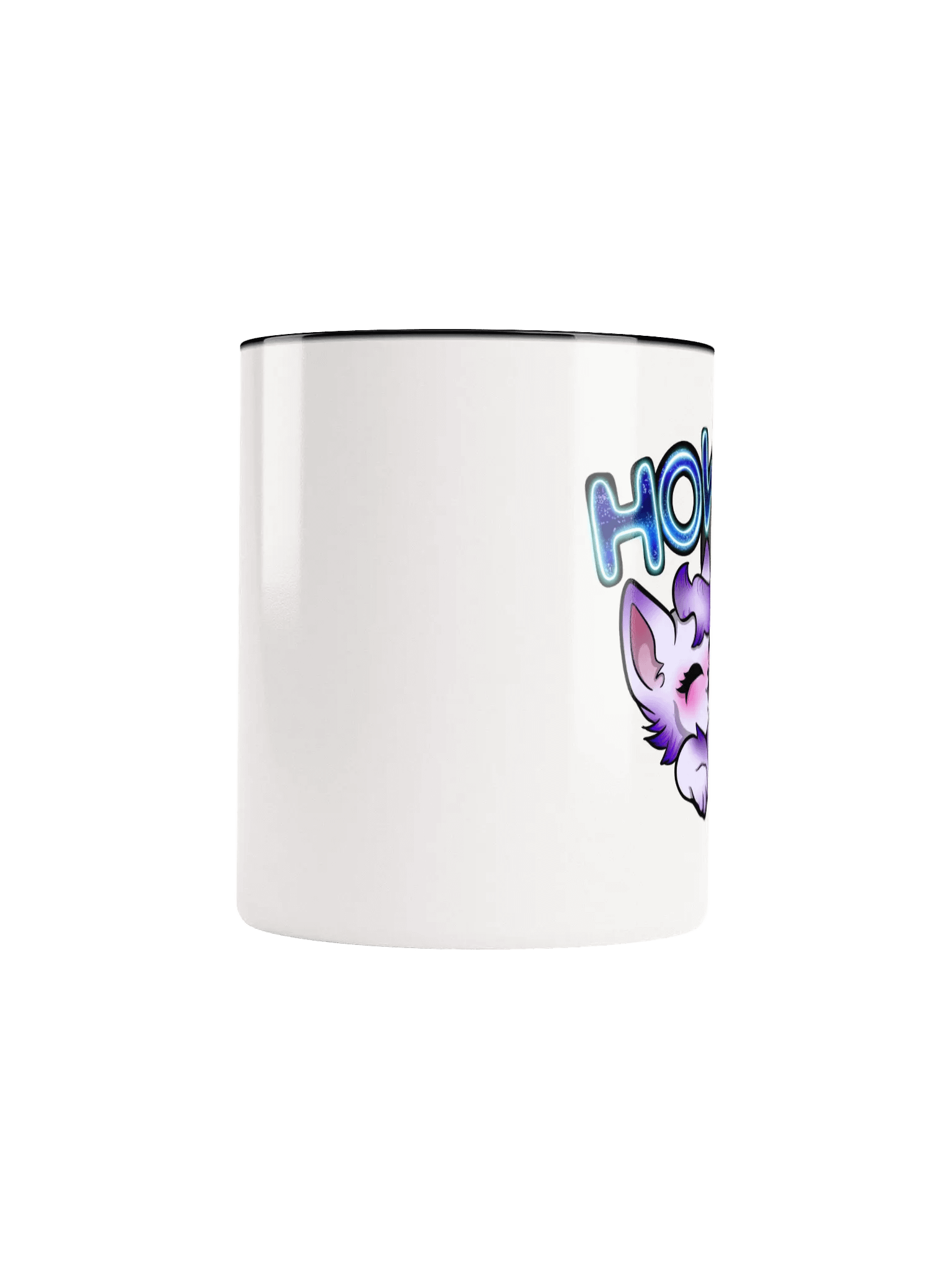 Neon Howling Wolfy Ceramic Mug product image (65)