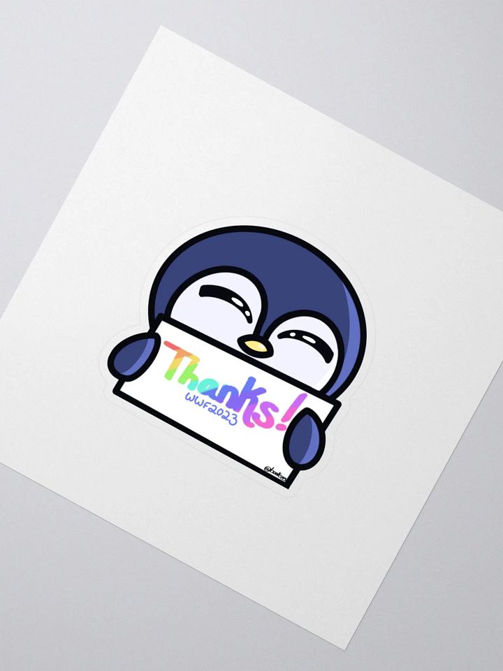 Thank you Sticker (WWF2023) product image (2)