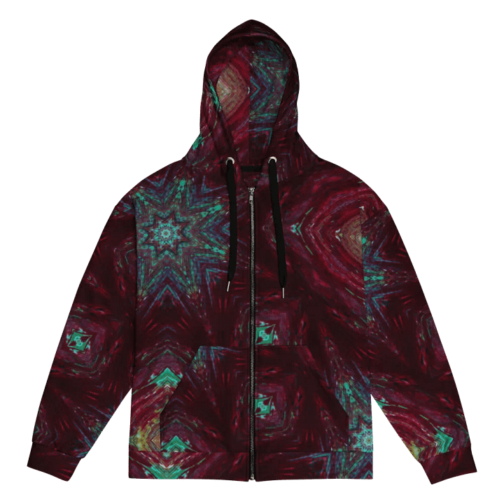 Abstract Star Geometric Pattern Unisex Hoodie product image (2)