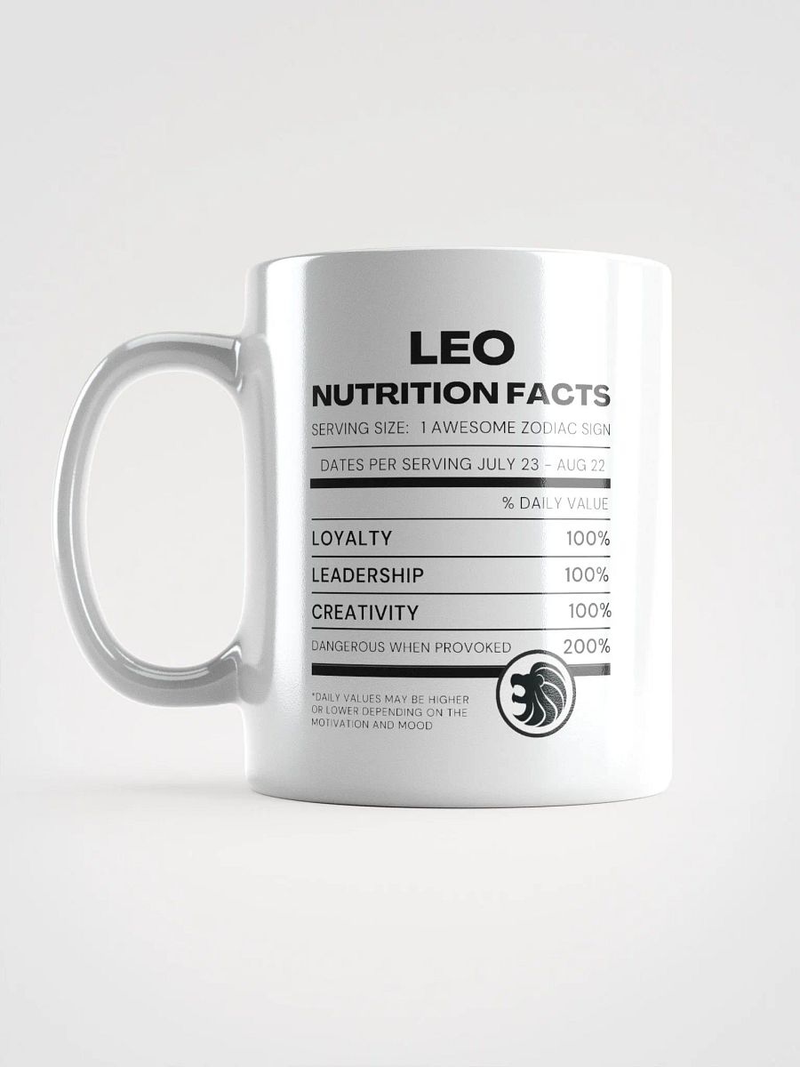 Leo Nutrition Facts Mug product image (7)