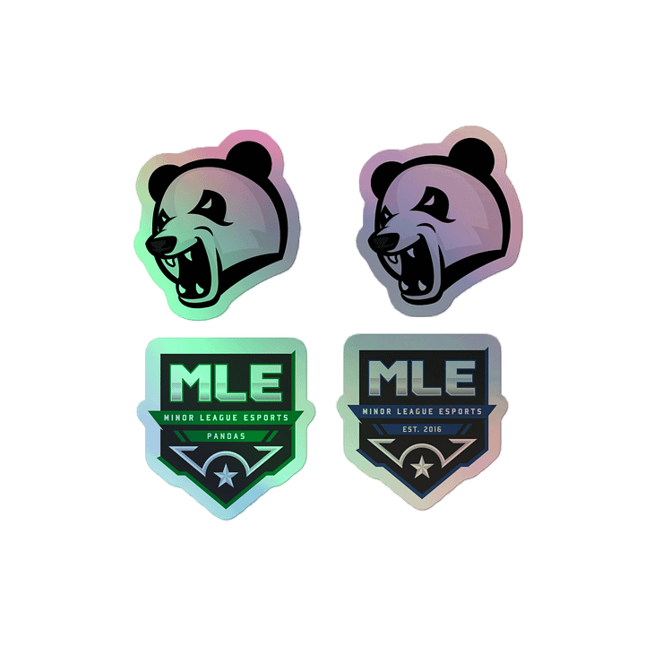 Pandas Holographic Sticker Sheet product image (2)