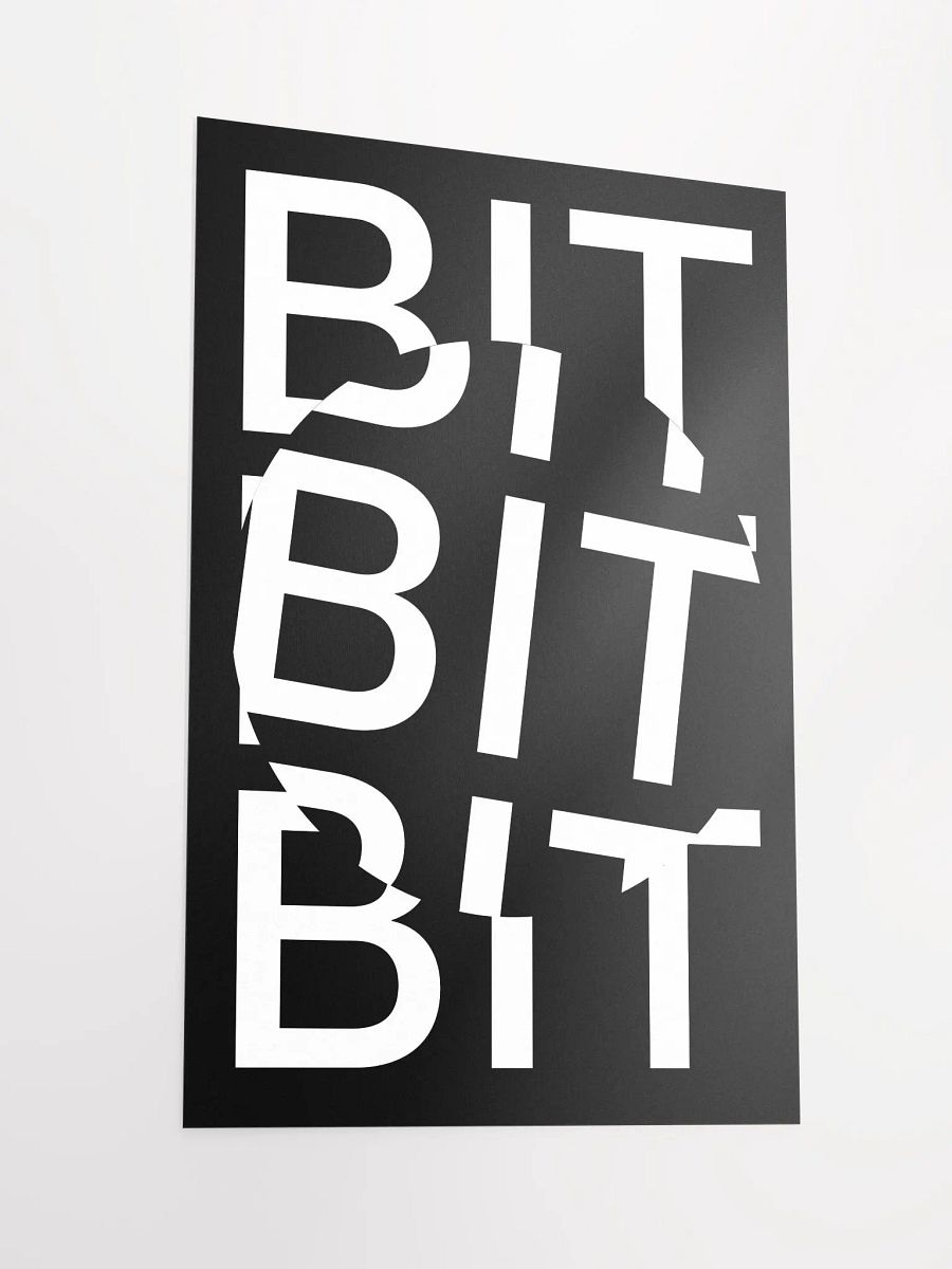 Bit Coin Poster (black) product image (2)