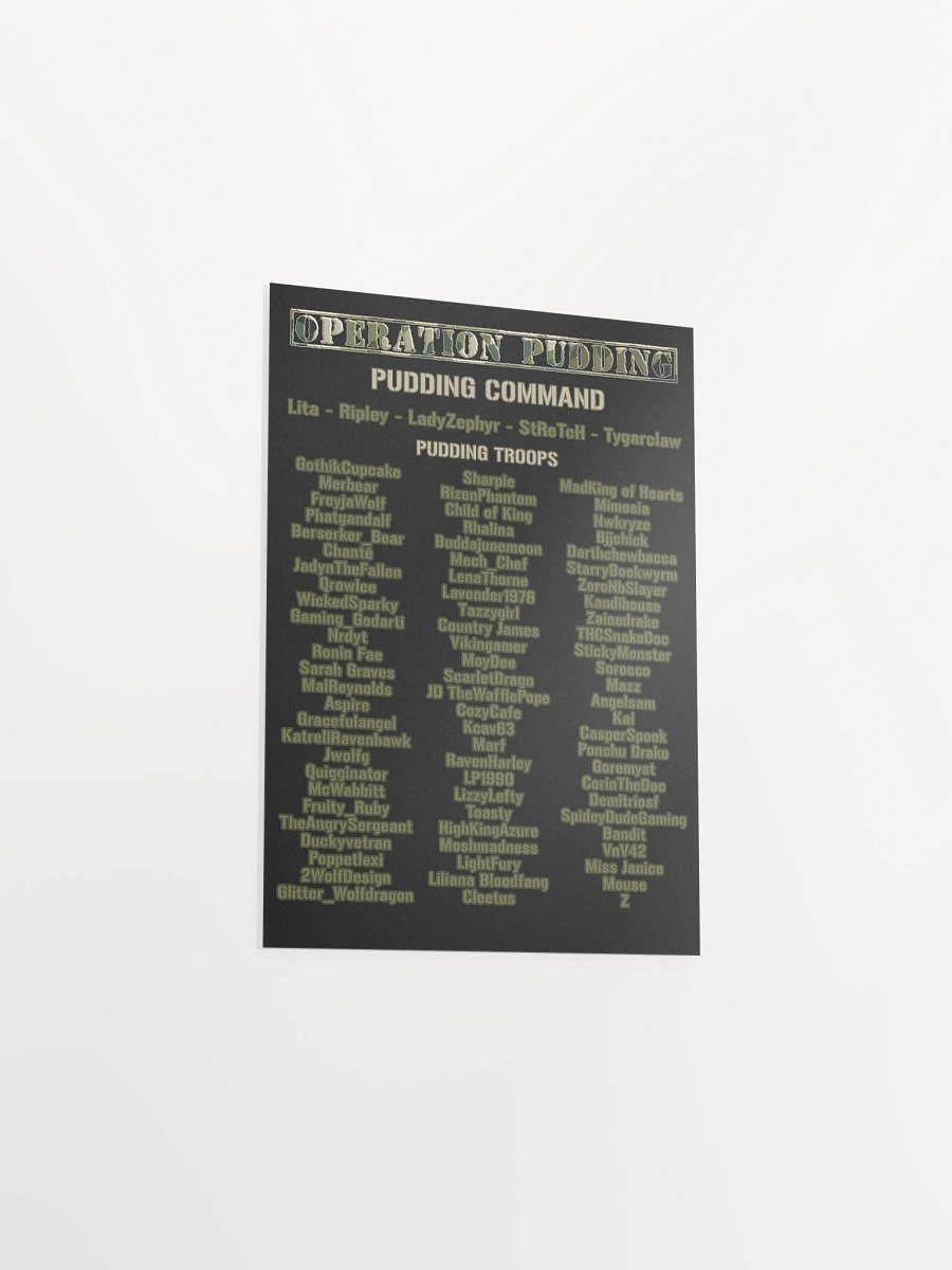 Operation Pudding Roster - Poster product image (21)