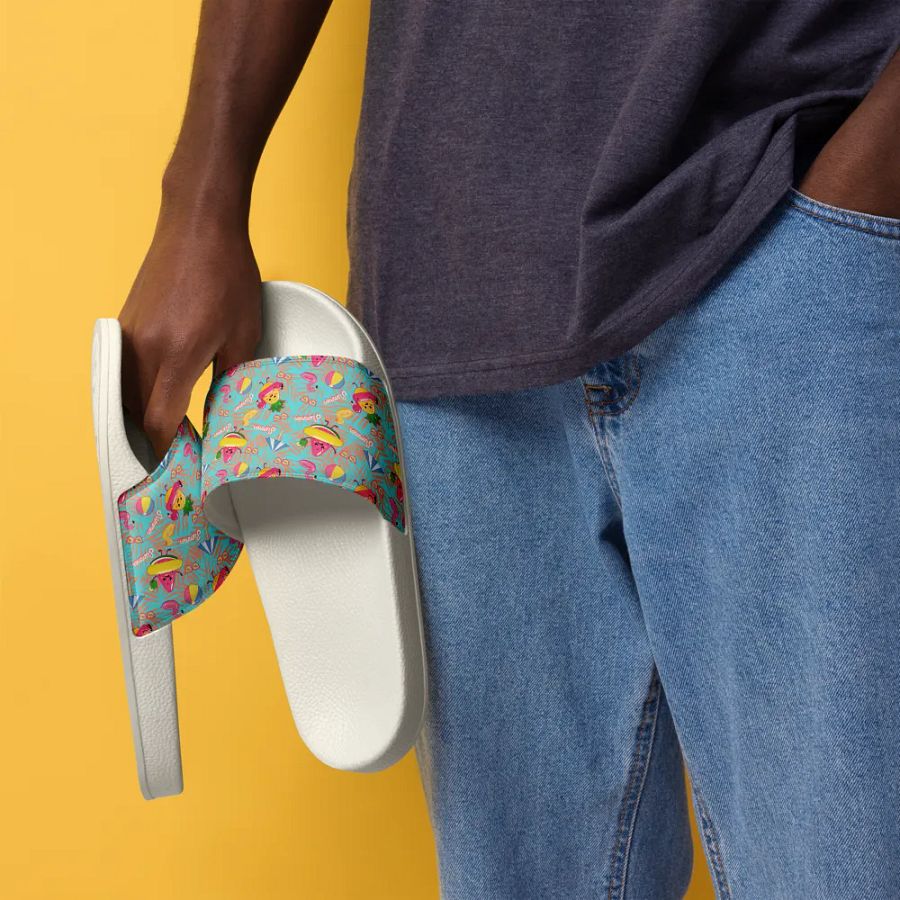 Funny Floaties Summer Hawaiian Men's Slides product image (6)