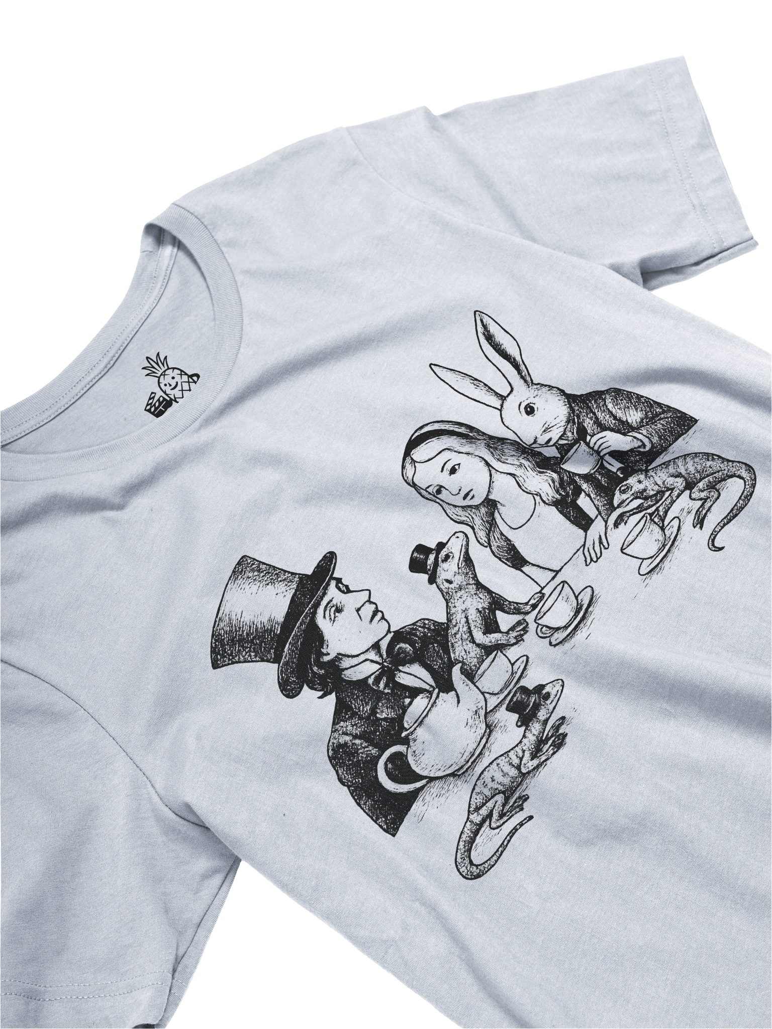 Alice in Wonderland Lizard and Mad Hatter Tea Party Unisex T-Shirt product image (30)