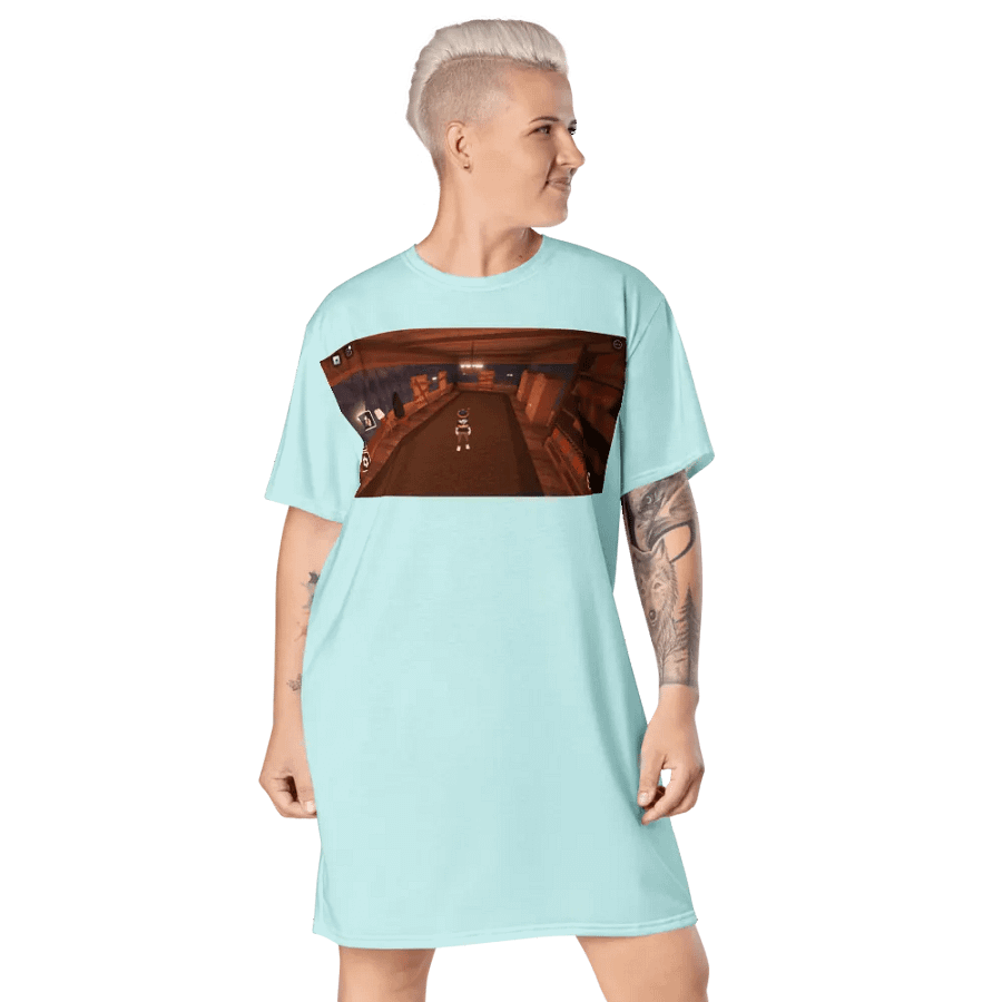 Váy thun in toàn thân/Full body printed T-shirt dress product image (6)