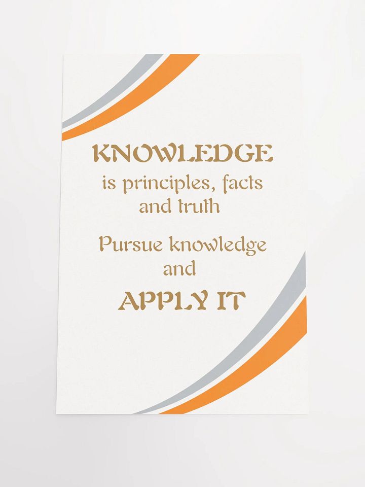 Knowledge Pursuit Poster product image (1)