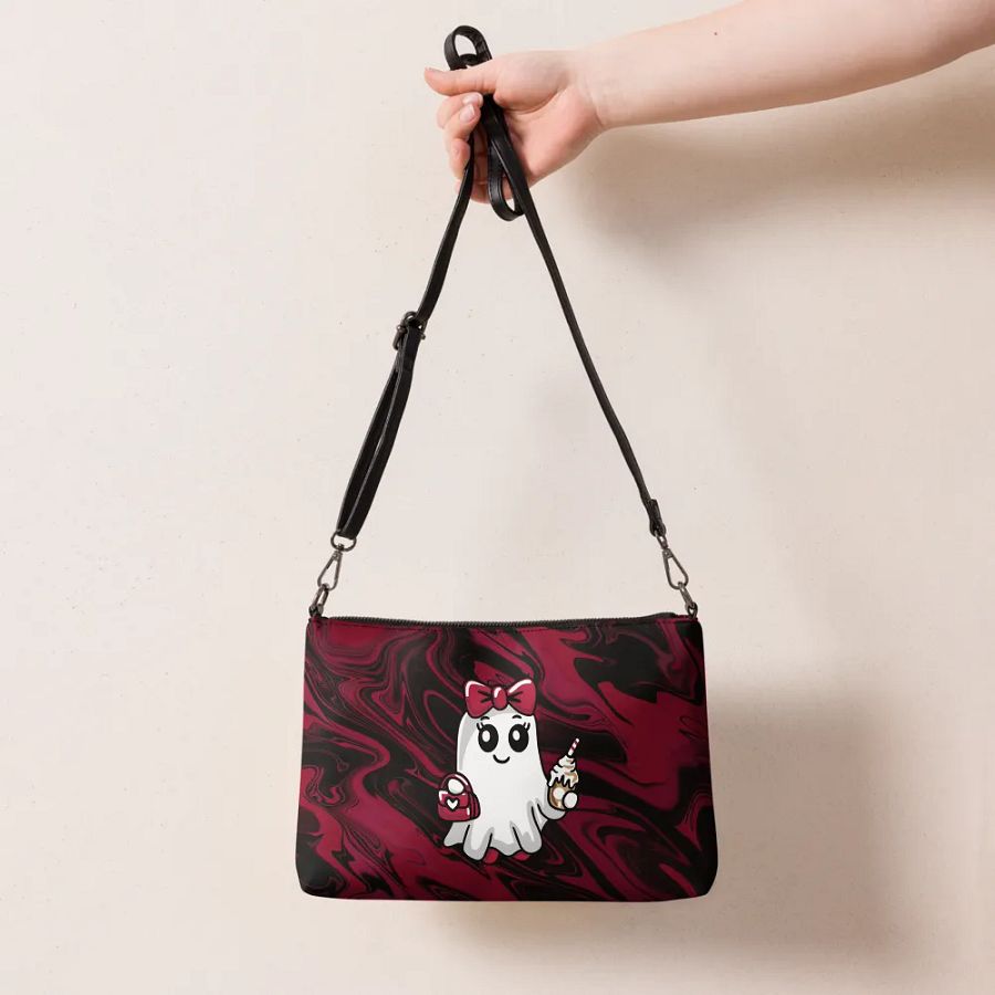 Stylish Ghost Flip-Sided Faux Leather Crossbody Bag product image (7)
