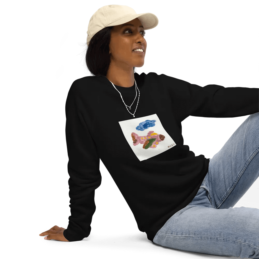 Kid Airplane (SOL'S Unisex Organic Raglan Sweatshirt) product image (9)