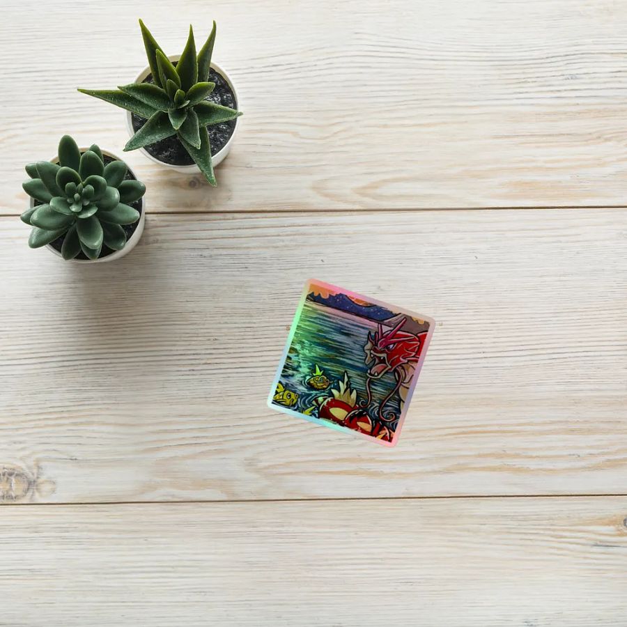 Gyarados & Magikarp Holofoil Sticker product image (8)