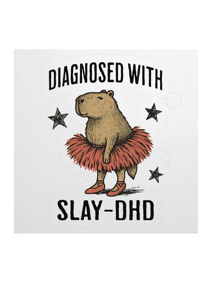 Slay-DHD Capybara Kiss Cut Stickers product image (3)