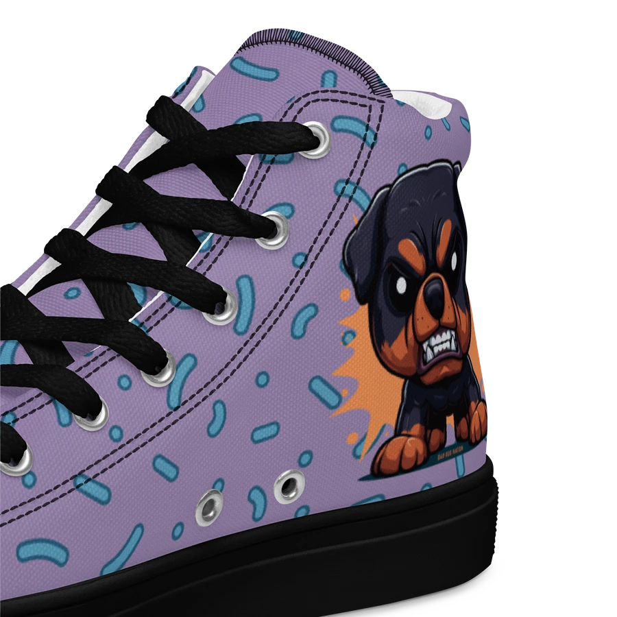 Rottweiler Angry Pup - Women's High Top Canvas Shoe product image (10)