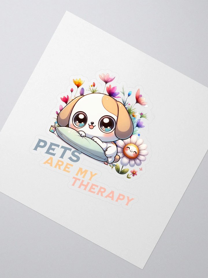 Therapeutic Pup Kiss-Cut Stickers product image (2)