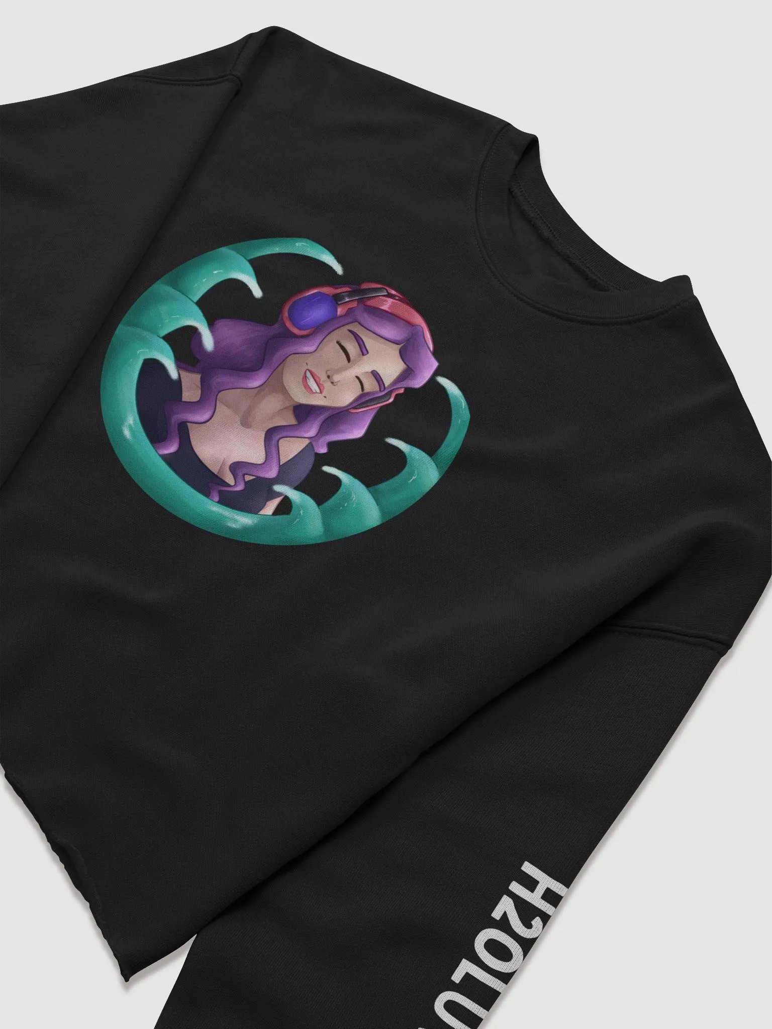 Mermaid Crop Sweatshirt product image (3)