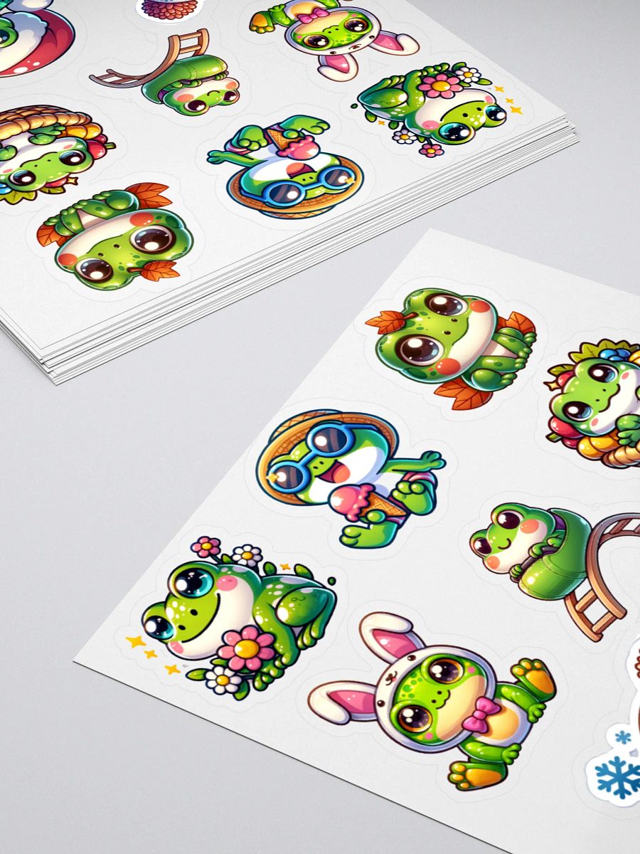 Seasonal Frog Sticker Sheet product image (12)