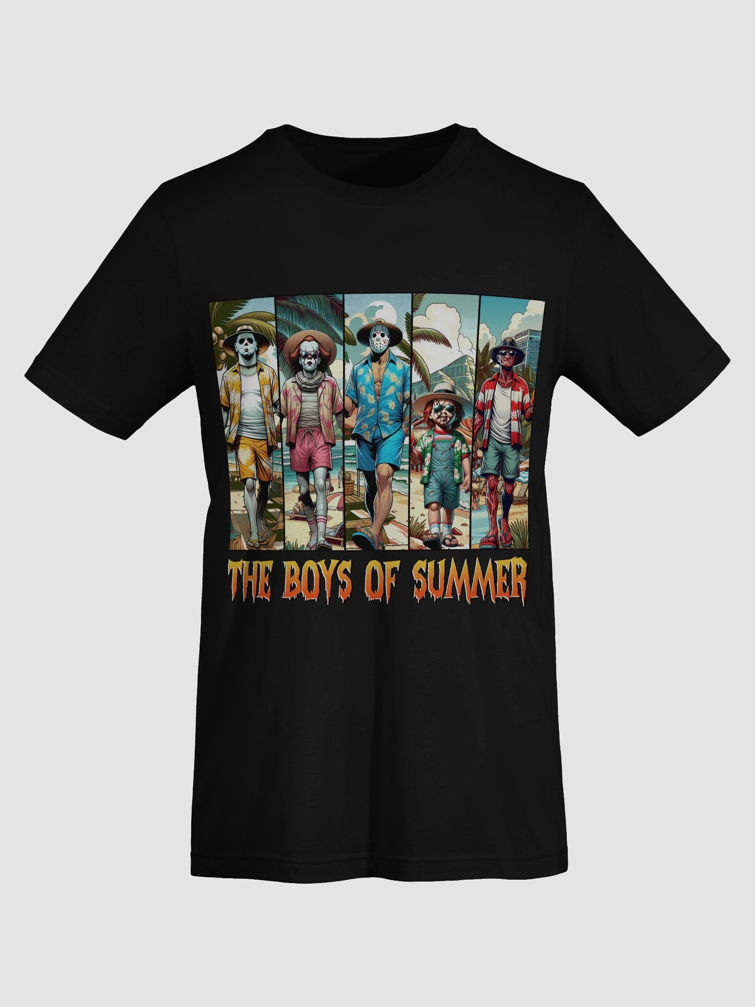 Horror Villains Summer Vibes T-Shirt product image (7)