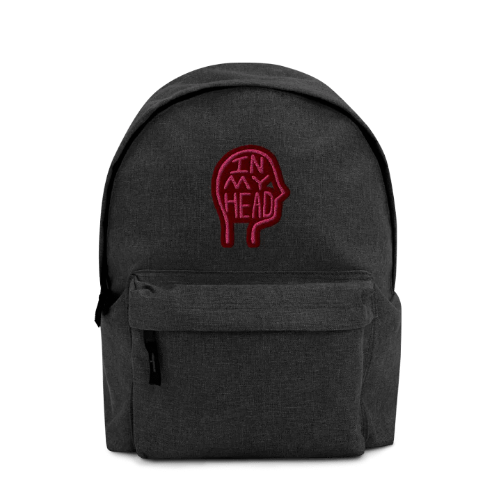 In My Head embroidered backpack (pink) product image (1)