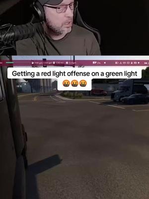 New feature on update 1.51 in American Truck Simulator. Red Light offenses on green lights 🤔 #ats #trucksimulator @scs software #macktruck 