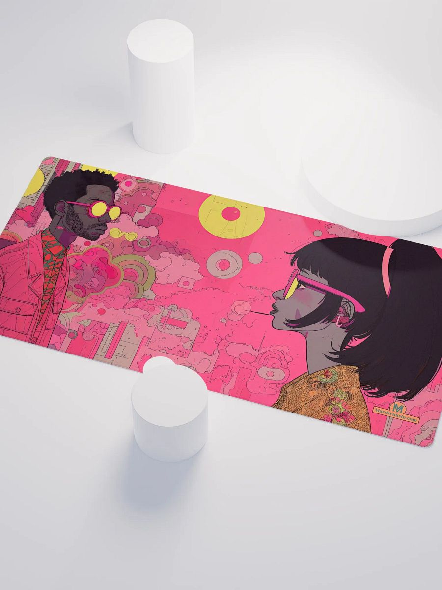 Retro-Futurist Showdown: Pop-Art Gaming Pad product image (3)
