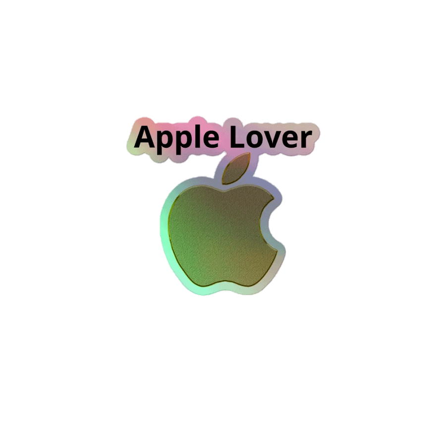 Apple Lover Holographic Sticker product image (1)