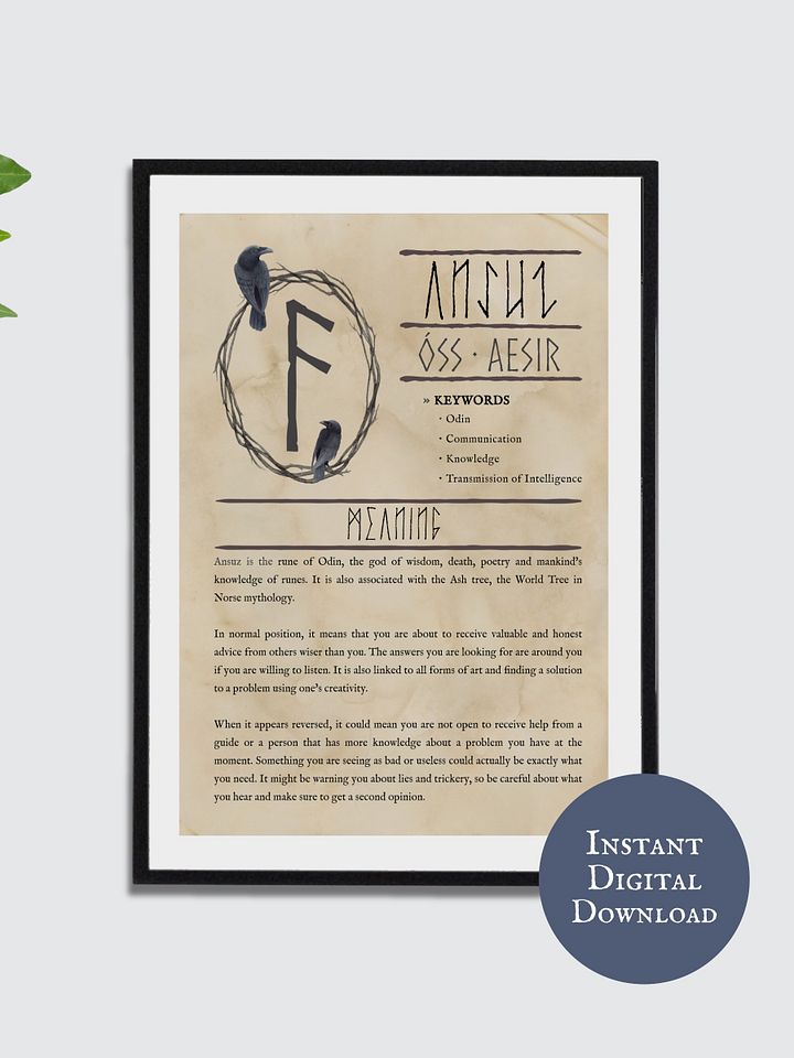 Digital Elder Futhark Rune Meanings Guide product image (1)