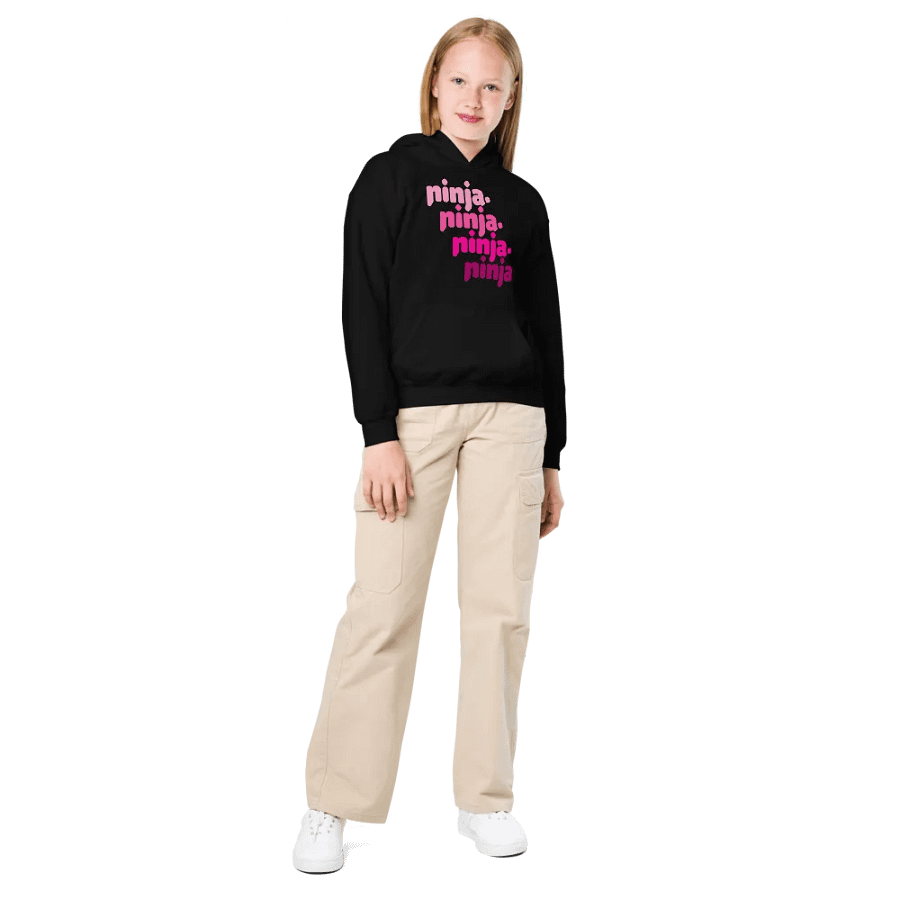 Pink Quad Ninja Kids Hoodie product image (3)