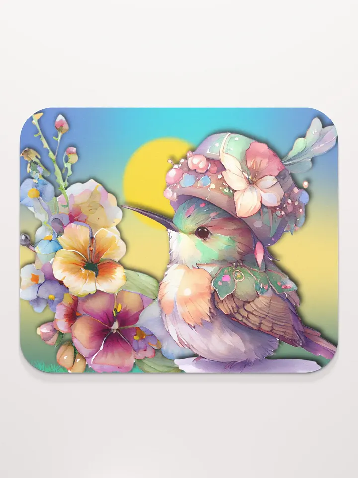 Fancy Bird Sitting in the Sun Mousepad product image (2)