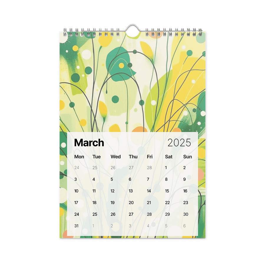 ART ABSTRACT WALL CALENDAR 2026 product image (9)