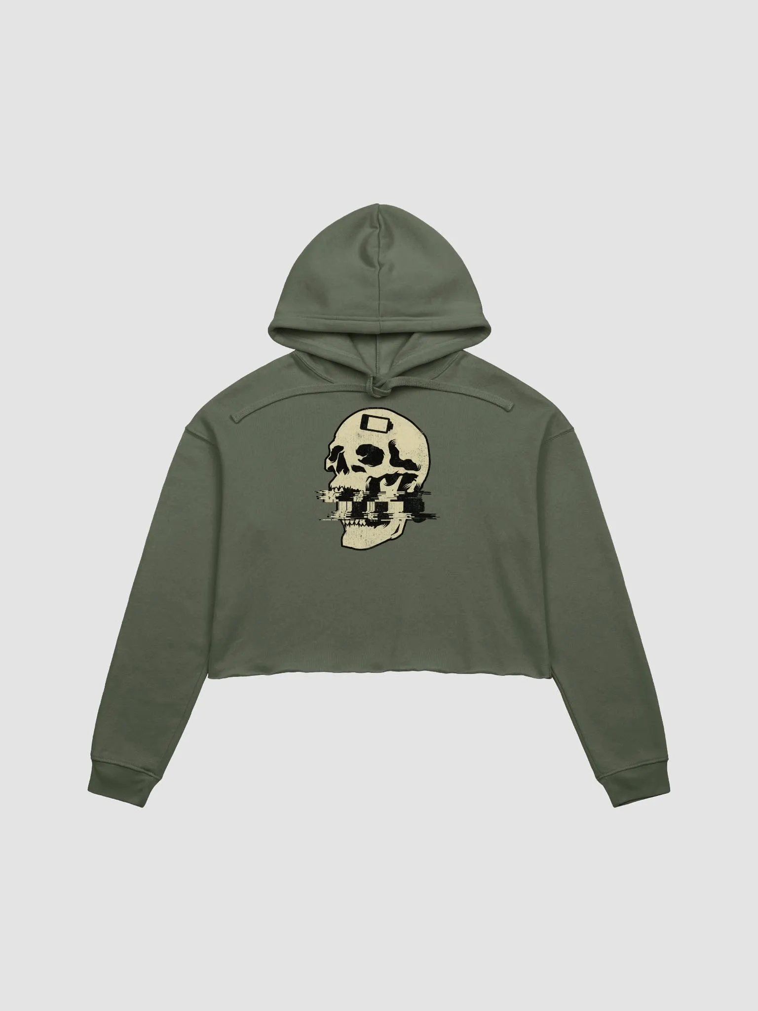 Buffering and Suffering fleece crop hoodie product image (3)