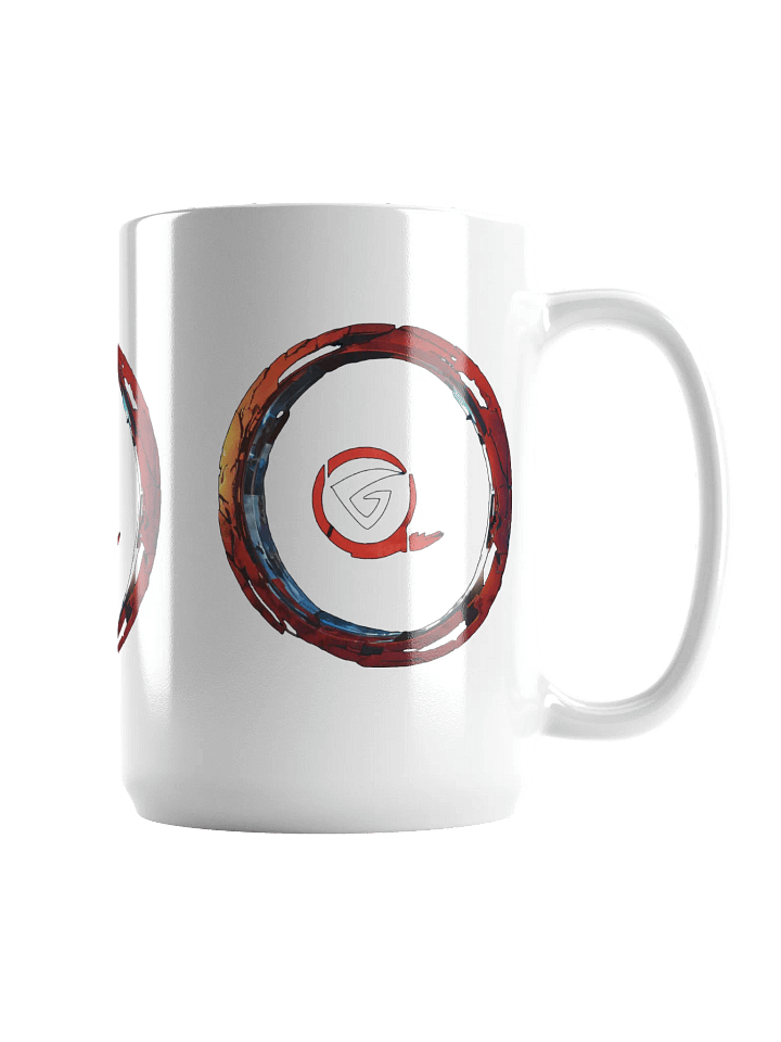 Dynamic Emblem White Mug, Stylish Coffee Cup, Perfect Gift for Any Occasion product image (1)