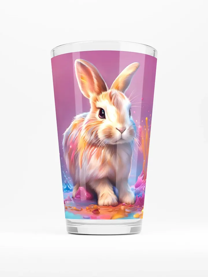 Colorful Bunny Pint Glass product image (1)