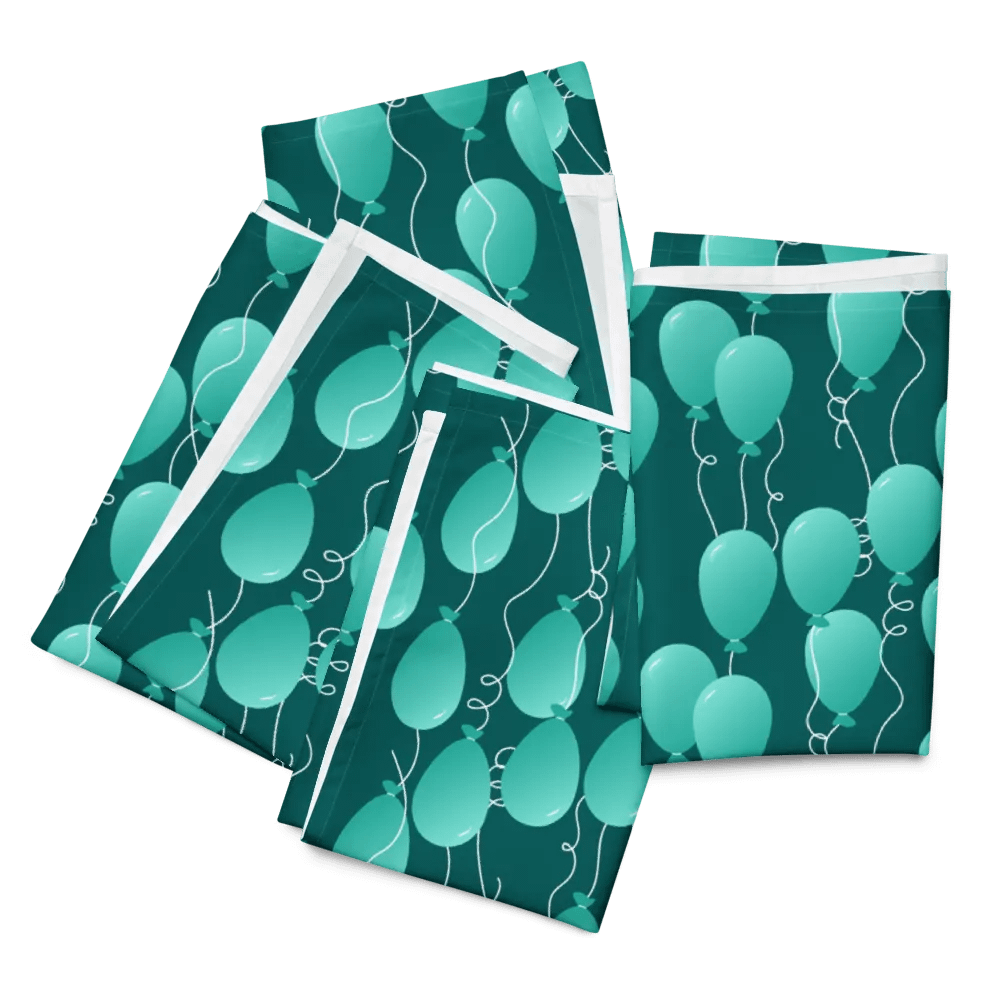 Set of Floating Balloons Party Time! Cloth Napkins product image (6)
