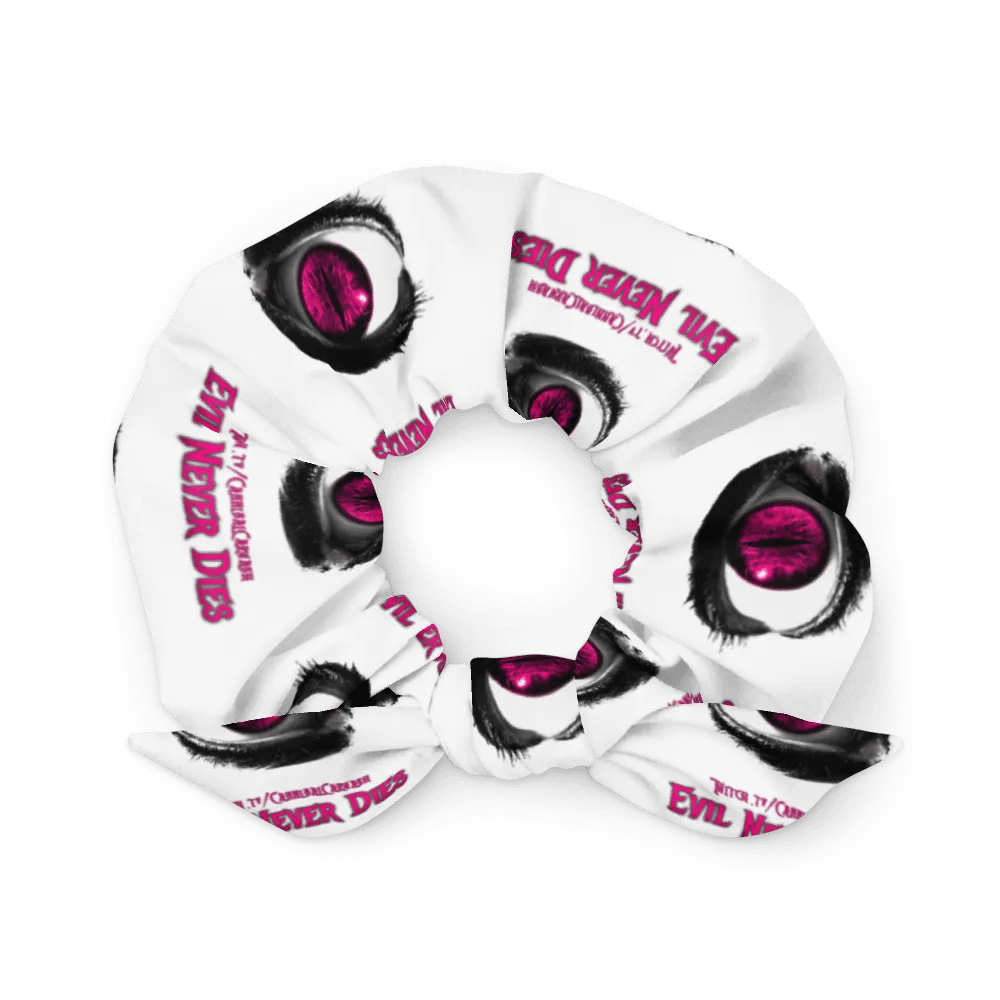 Pink Evil Never Dies Logo Scrunchie product image (2)