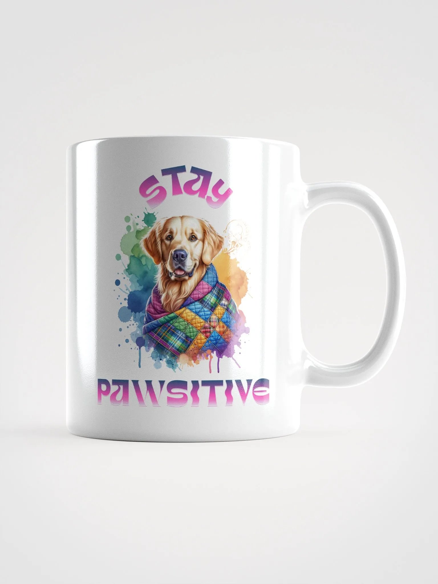 Pawsitive Vibes Mug Golden Retriever product image (2)