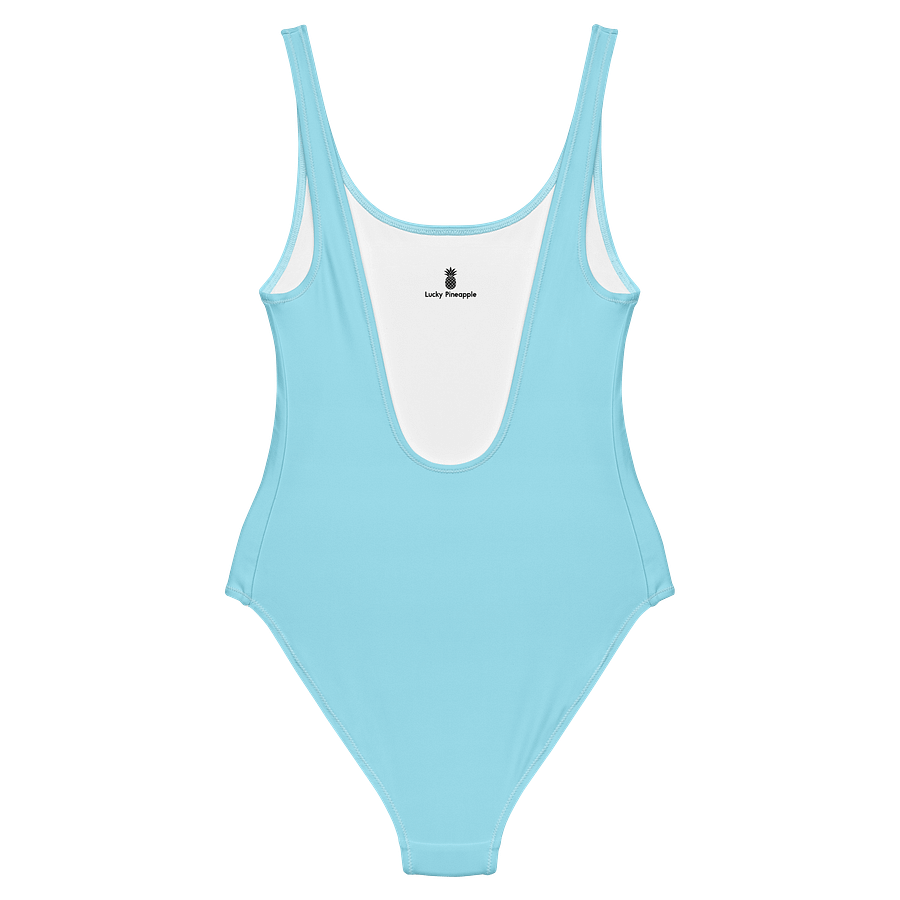 Salt Lake City Ice Blue Solid Color Retro Inspired Women's One Piece Swimsuit product image (2)