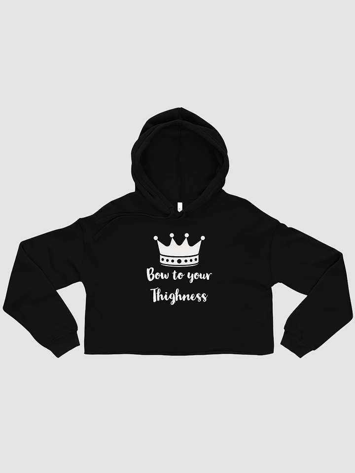 Bow To Your Thighness Women's Cropped Hoodie product image (1)