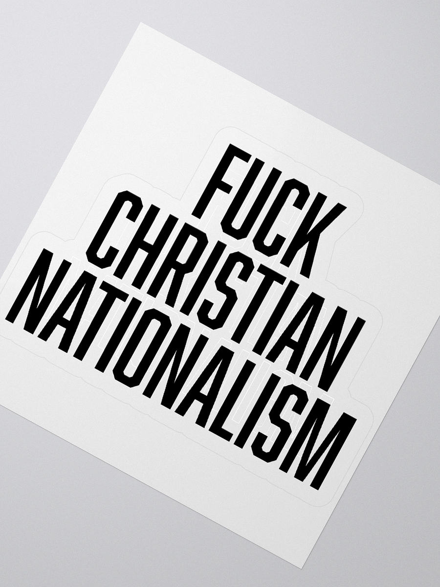 Fuck Christian Nationalism - Sticker product image (2)