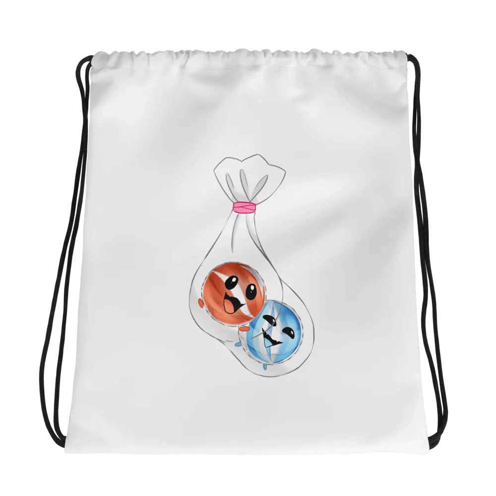 Two Marbles in a Bag Cute Drawstring Bag product image (1)