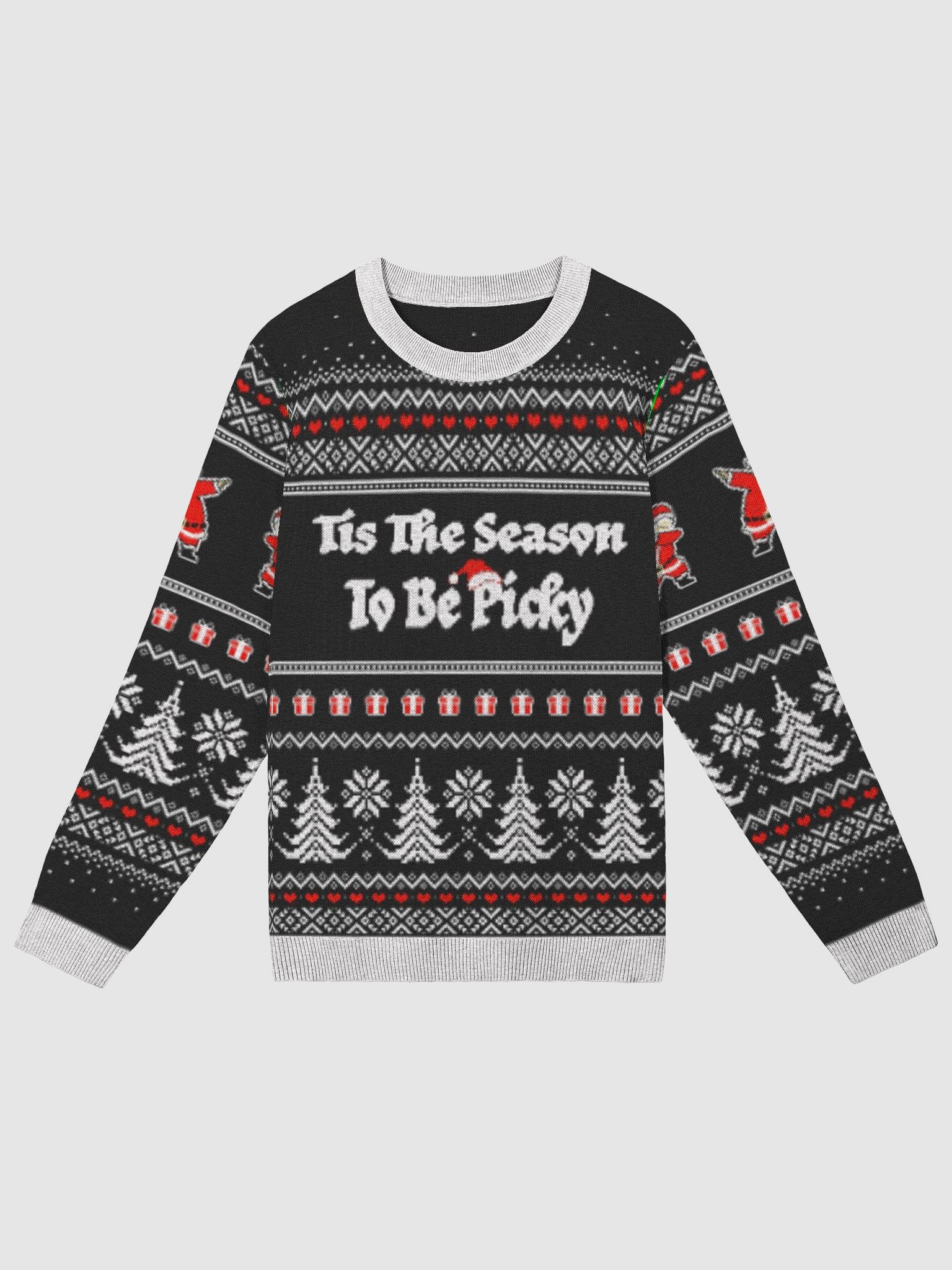 'Tis The Season To Be Picky Knitted Crewneck Sweater product image (4)