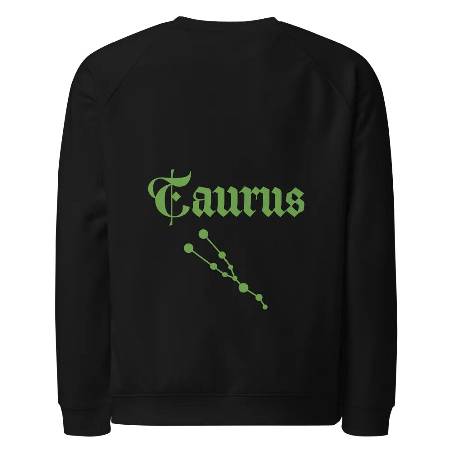 Organic Taurus Outline Raglan Sweatshirt product image (13)