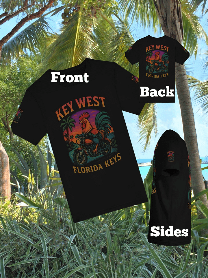 Luxe Key West Rooster Rider Ultra-Soft Paradise Tee product image (1)
